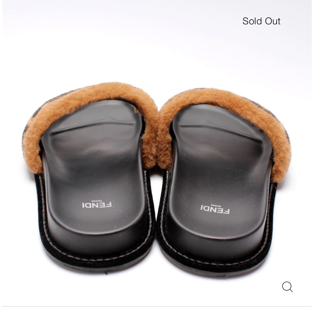FENDI Shearling Slides/Sandals SIZE 38 EU - Picture 16 of 16